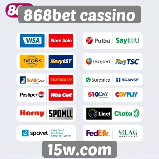 Métodos de pagamento no 868bet cassino